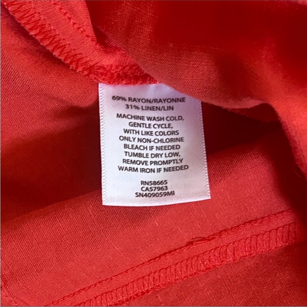 Something Navy Button Through Fitted Top size L - image 7